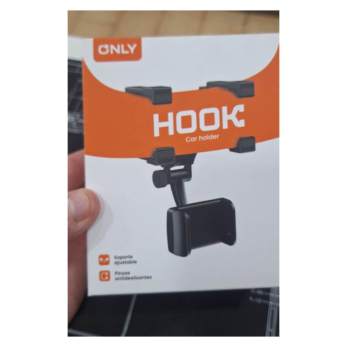 HOLDER DE CELULAR PARA RETROVISOR DE AUTO  ONLY HOOK Y HD 71016 71032