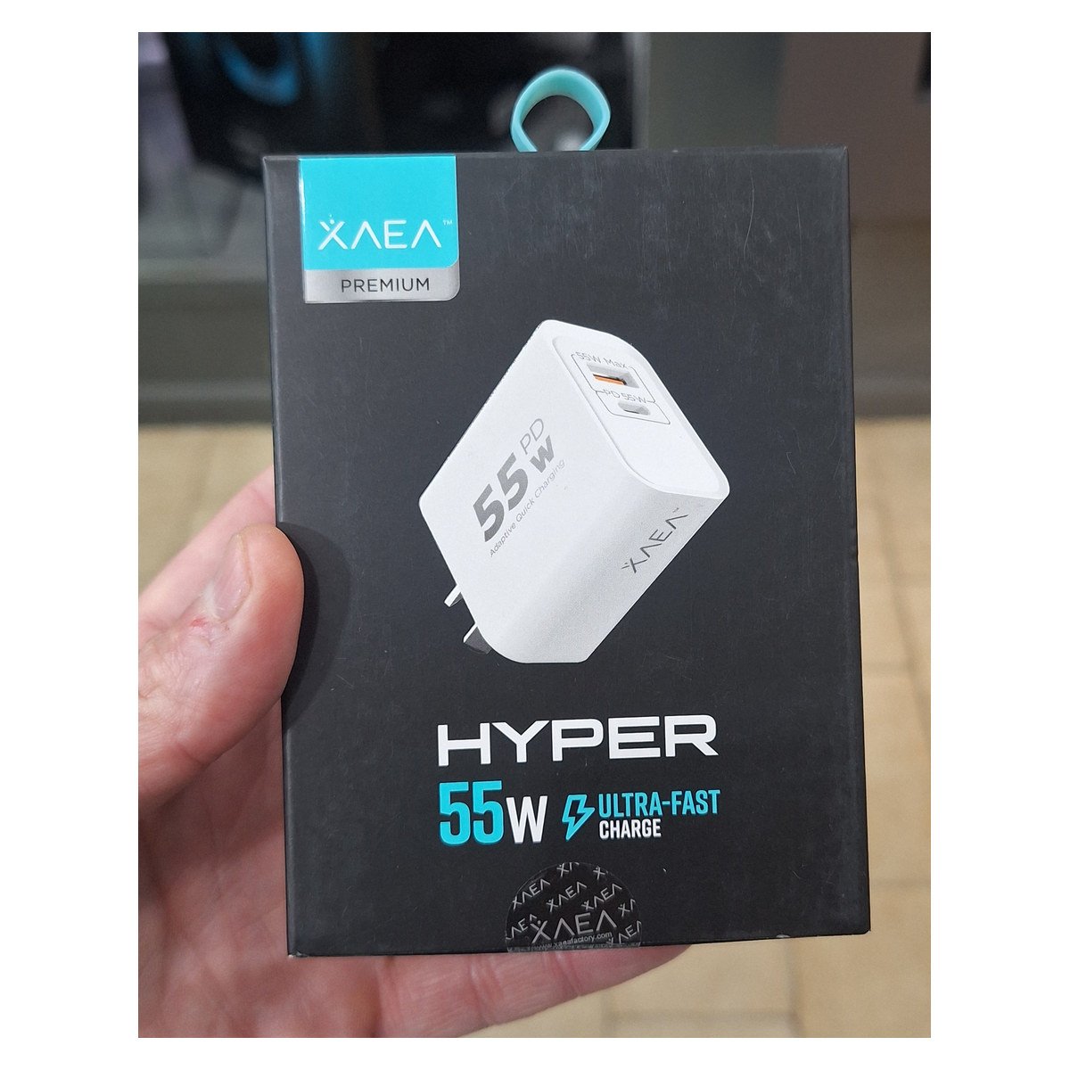CARGADOR 220V MODX 5166 HYPER 55W  5A 1USB + TIPO C XAEA ULTRA FAST