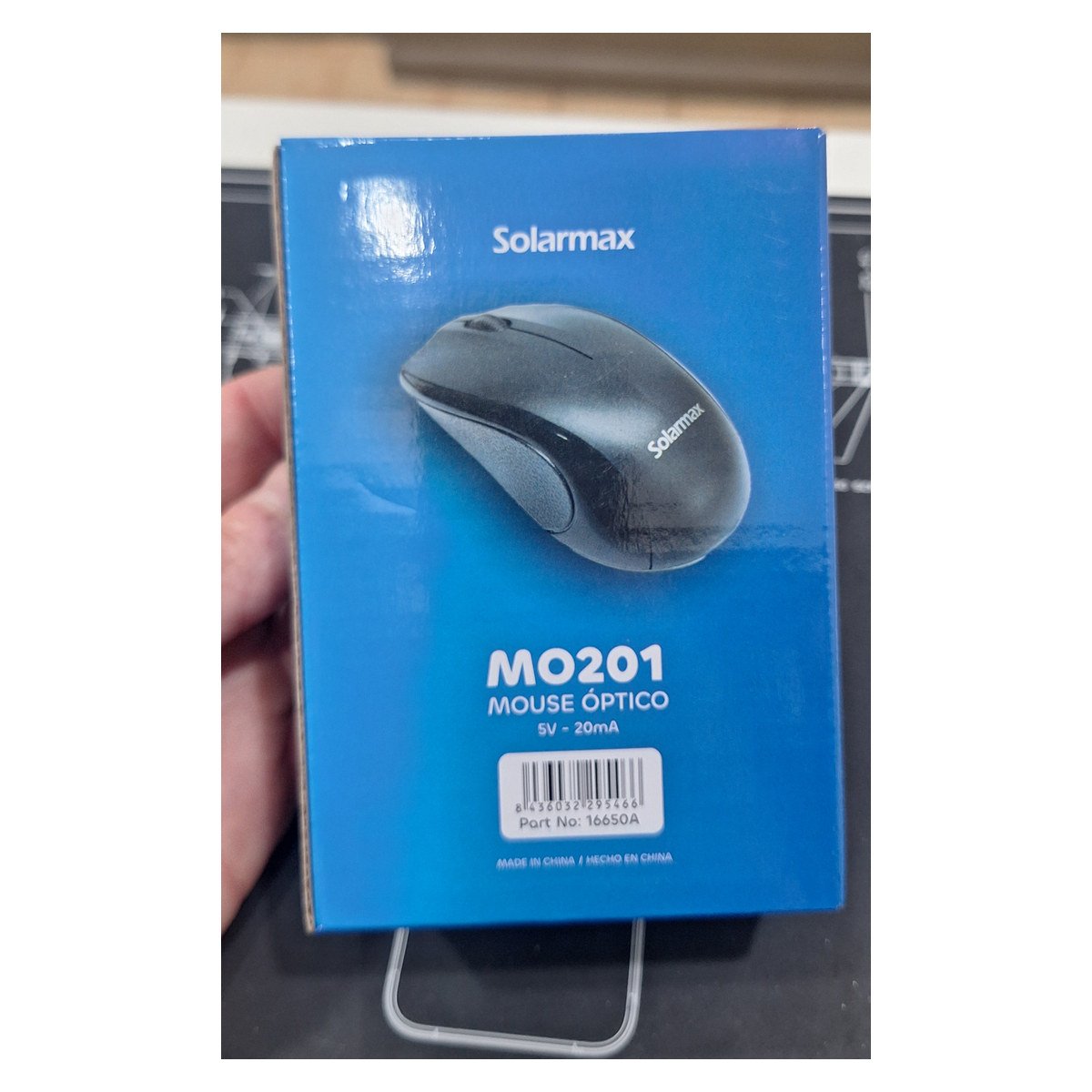 MOUSE SOLARMAX MO201 CON CABLE USB 1MTS 1200 DPI