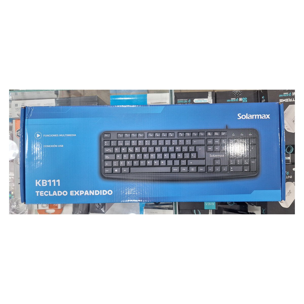 TECLADO CON CABLE SOLARMAX KB111